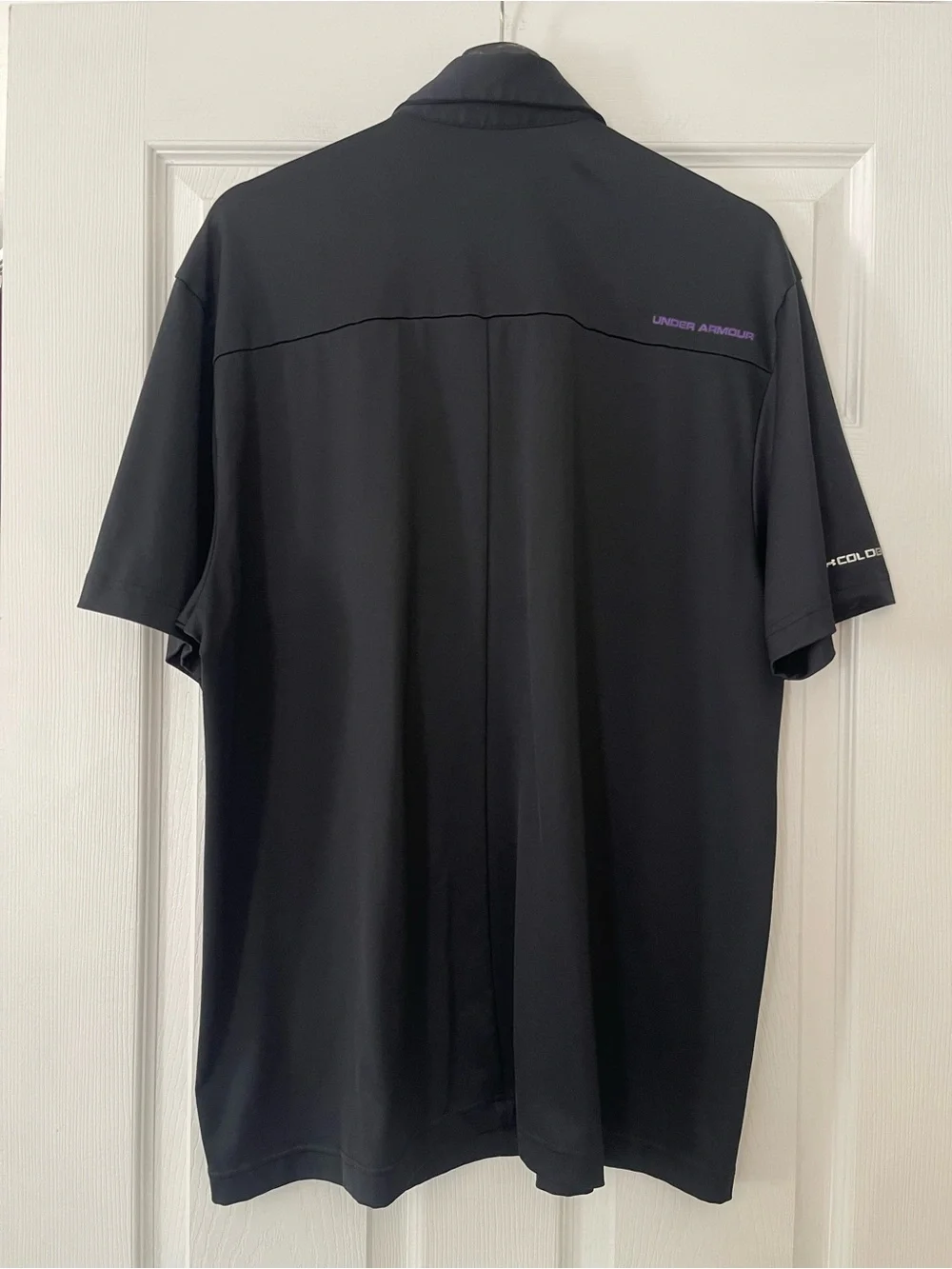 Under Armour Men’s Black Polo with Multicolor Accents large